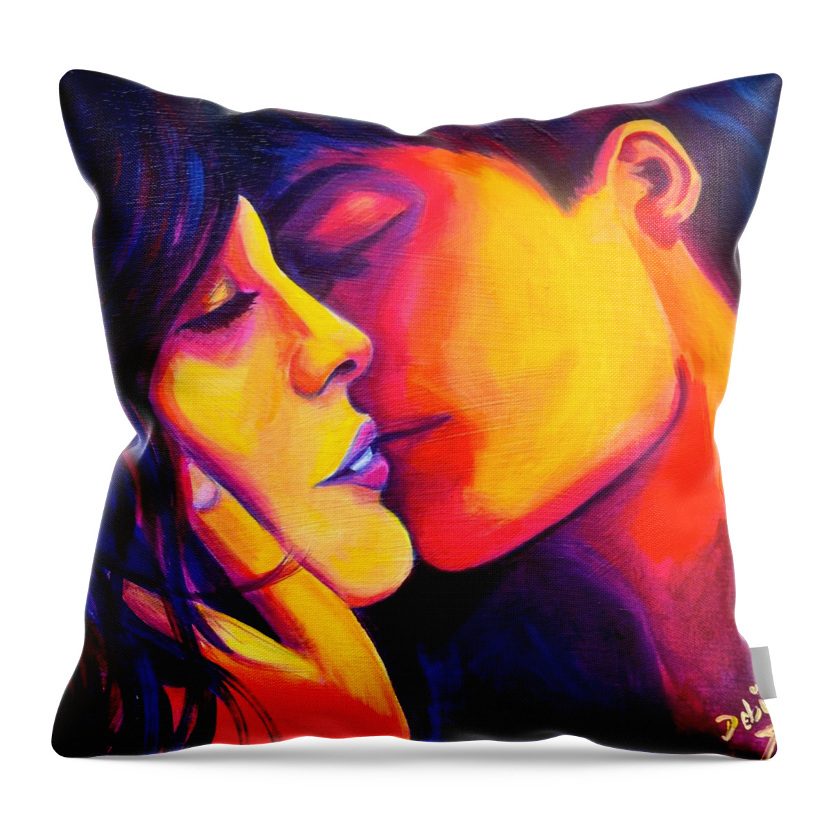 Desire Throw Pillow featuring the painting Desire by Debi Starr