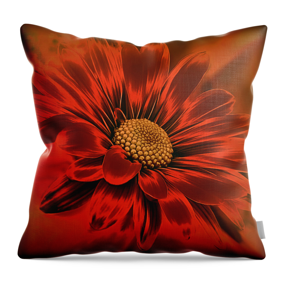Floral Throw Pillow featuring the photograph Devil May Care by Darlene Kwiatkowski
