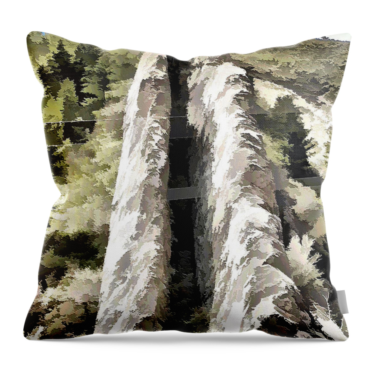 Weber Canyon Throw Pillow featuring the photograph Devils Slide by Ely Arsha