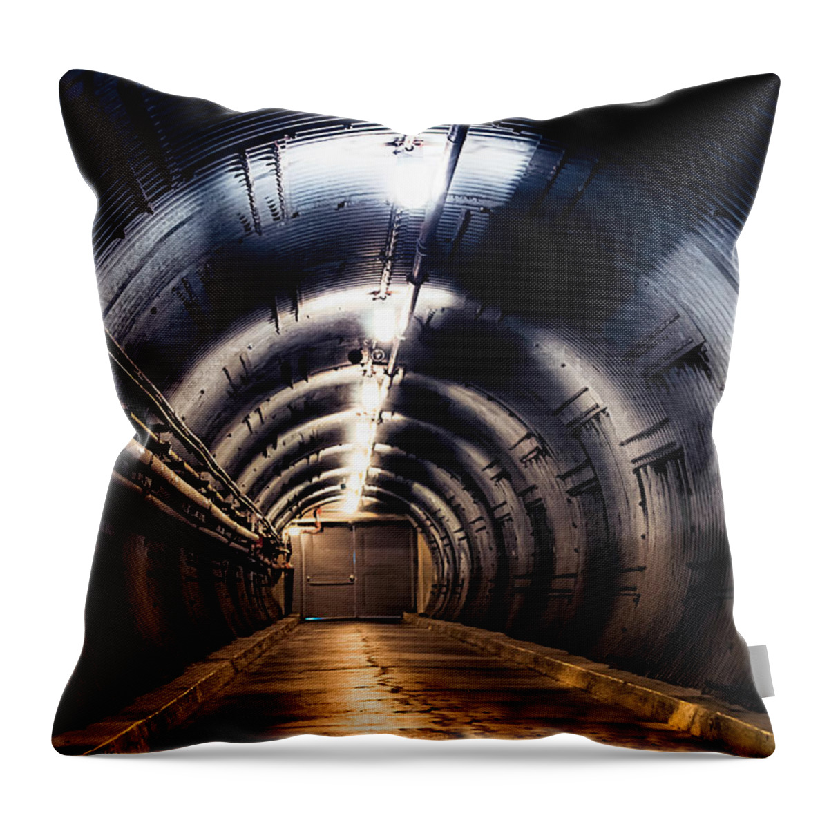 Diefenbunker Throw Pillow featuring the photograph Diefenbunker by Bianca Nadeau