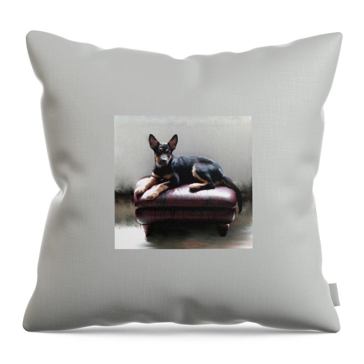Germanshepherd Throw Pillow featuring the photograph Digital Art Print For Sale by Abbie Shores