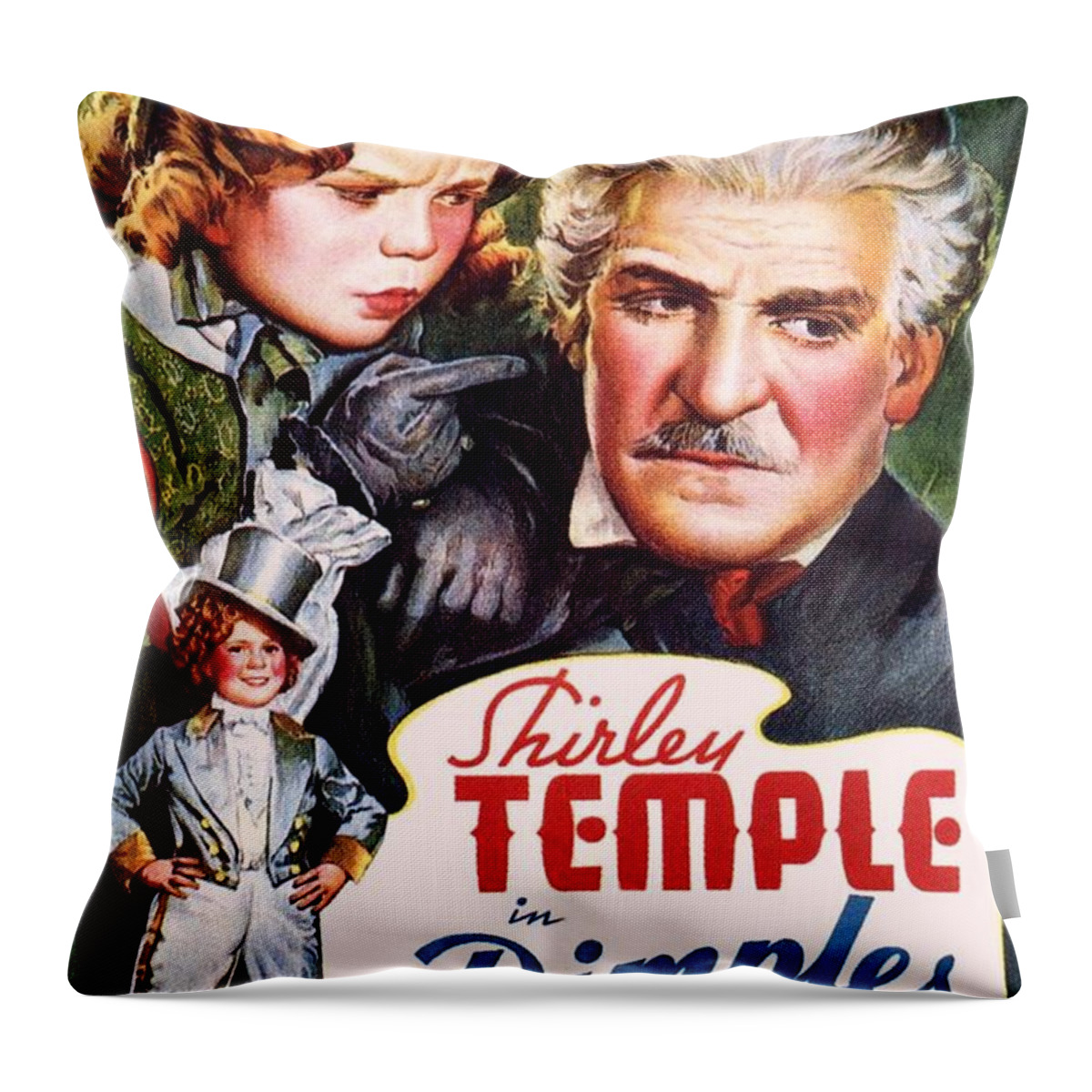 Dimples Throw Pillow featuring the photograph Dimples by Movie Poster Prints