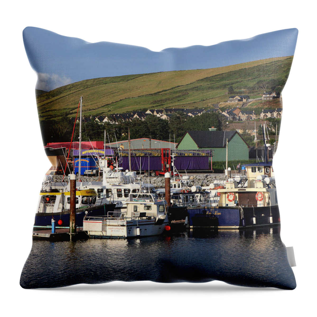Dingle Throw Pillow featuring the photograph Dingle Harbour County Kerry Ireland by Aidan Moran
