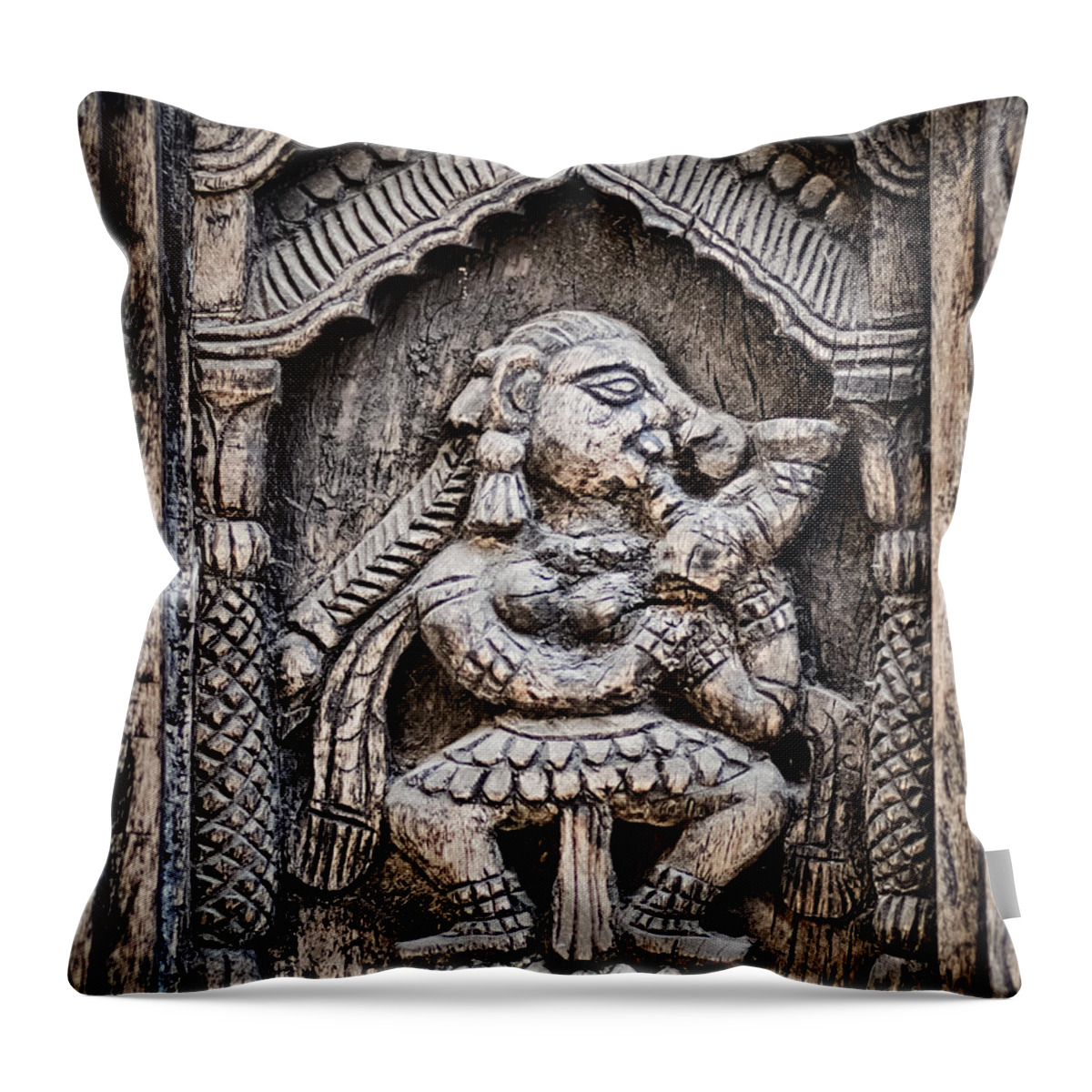 Historic Throw Pillow featuring the photograph Displayed by Scott Wyatt