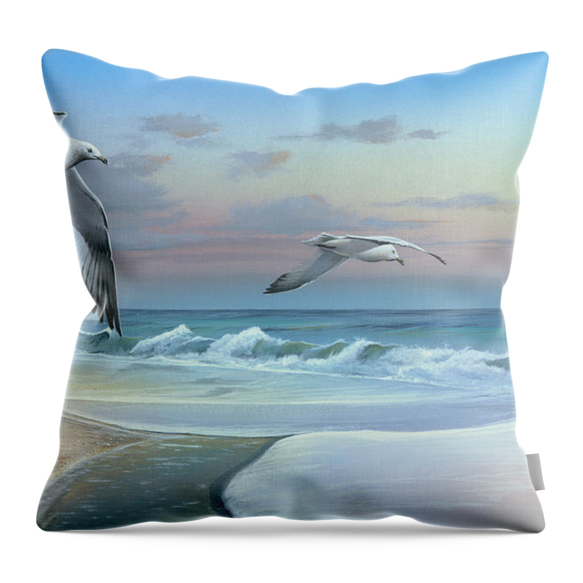 Dissolving Time Throw Pillow featuring the painting Dissolving Time by Mike Brown