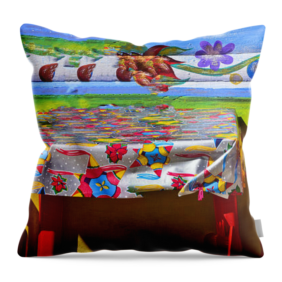 Disturbance In The Unified Field Throw Pillow featuring the photograph Disturbance in the Unified Field by Skip Hunt