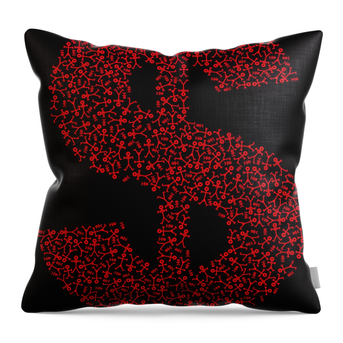 Money Throw Pillow featuring the painting Dollar People Icon by Thisisnotme