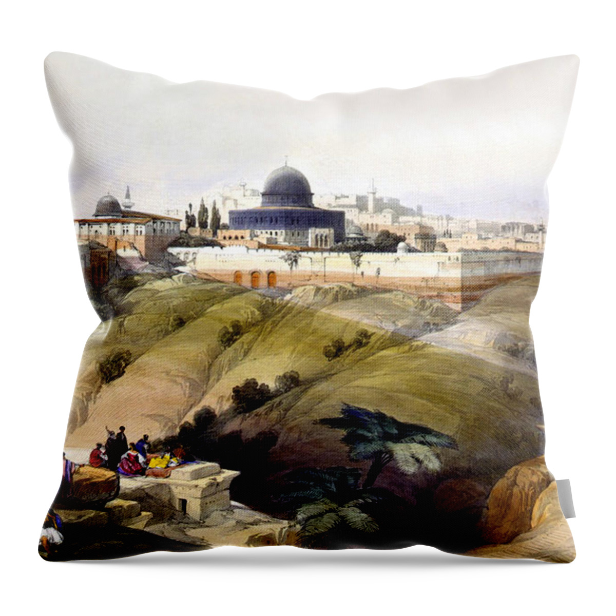Dome Of The Rock Throw Pillow featuring the photograph Dome of the Rock by Munir Alawi