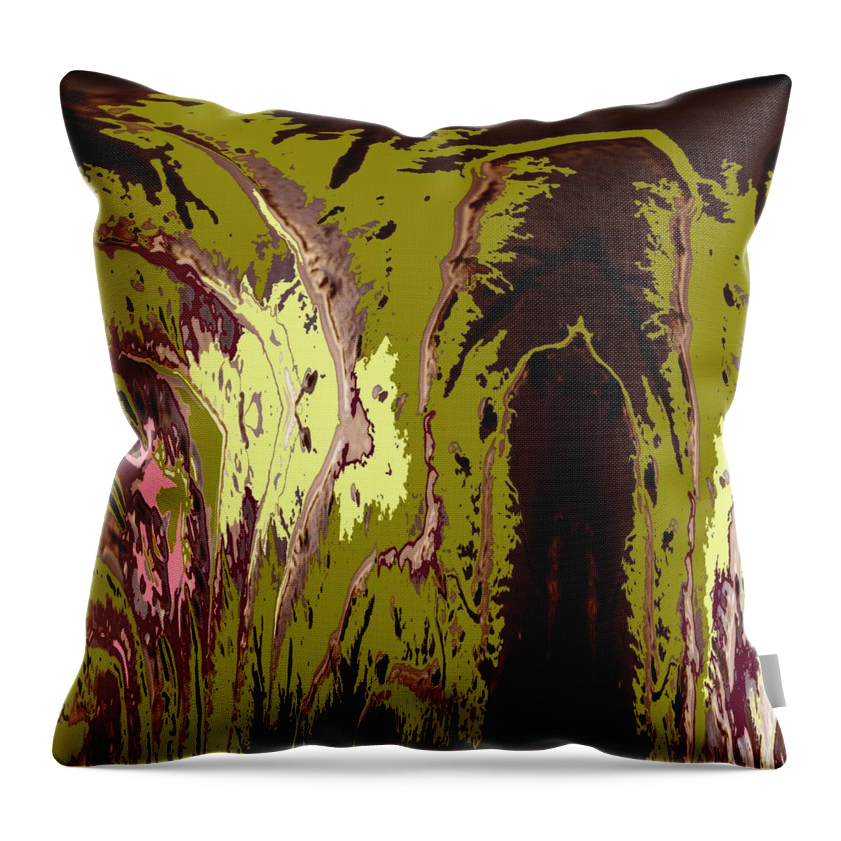 Abstract Throw Pillow featuring the photograph Don't Trust the Radicchio by Laureen Murtha Menzl