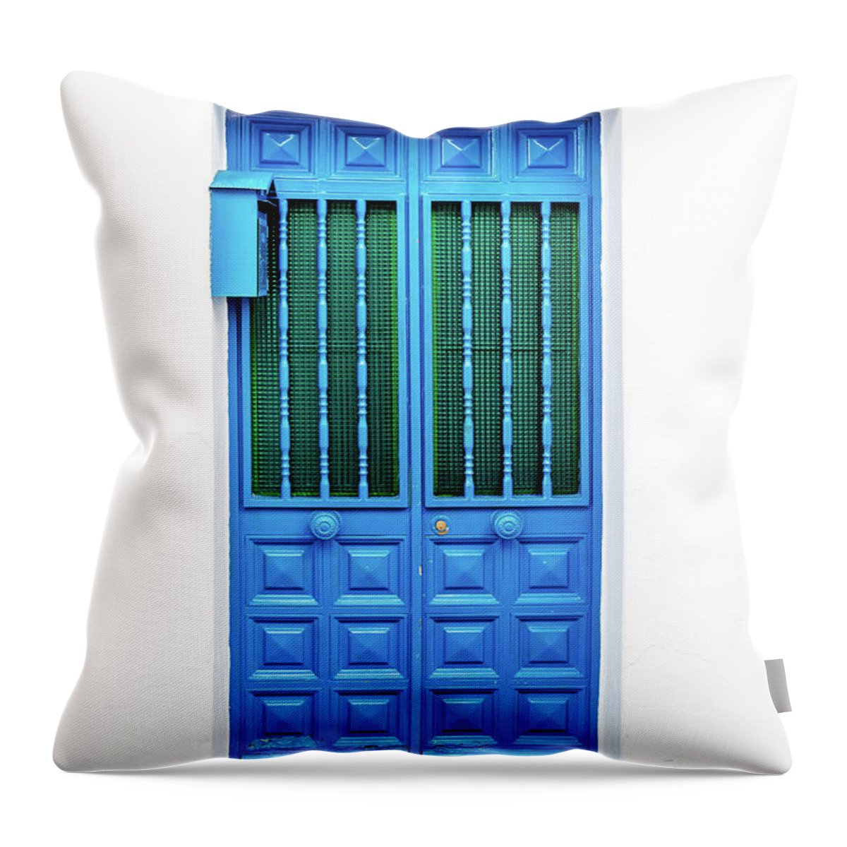 Handle Throw Pillow featuring the photograph Door by Amoklv