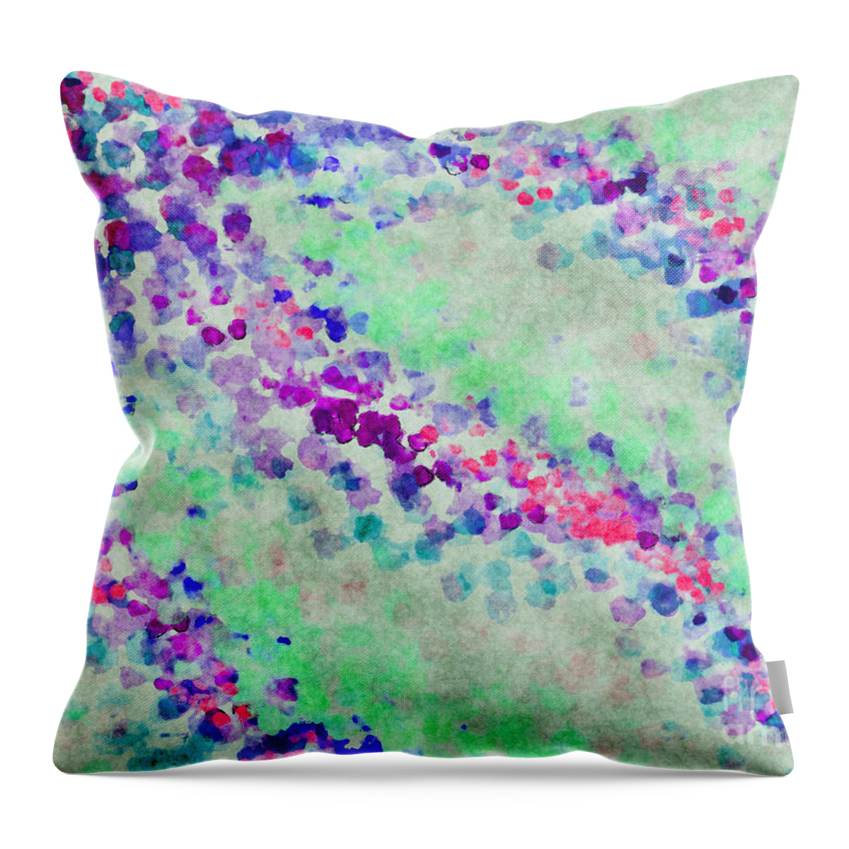 Abstract Throw Pillow featuring the photograph Dotty Abstract 4 by Debbie Portwood