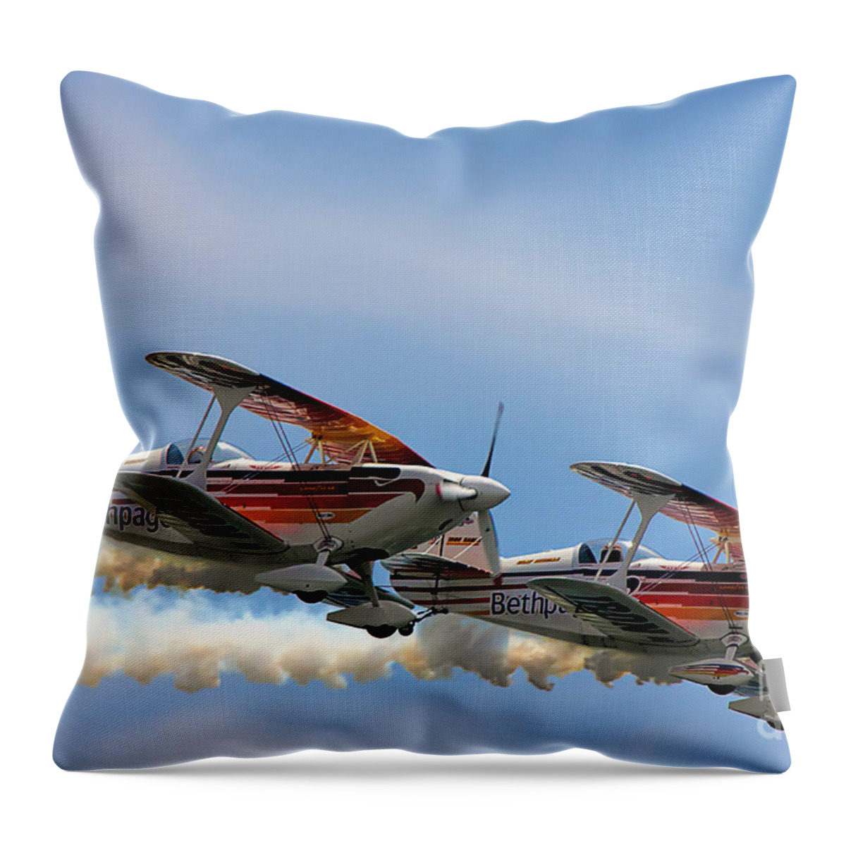 Iron Eagle Throw Pillow featuring the photograph Double Iron Eagles by Rick Kuperberg Sr