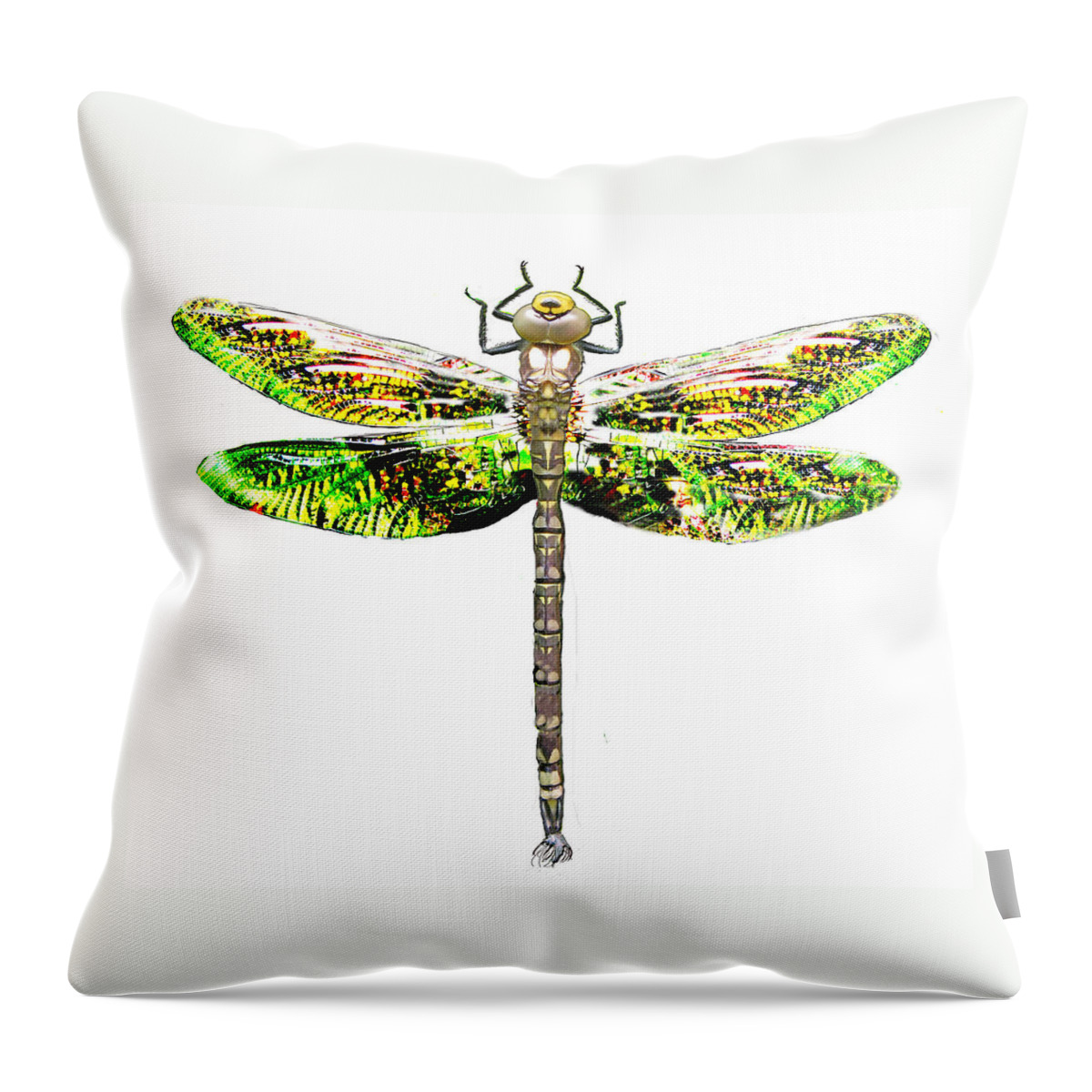 Dragonfly Throw Pillow featuring the photograph Dragonfly design by Tom Conway