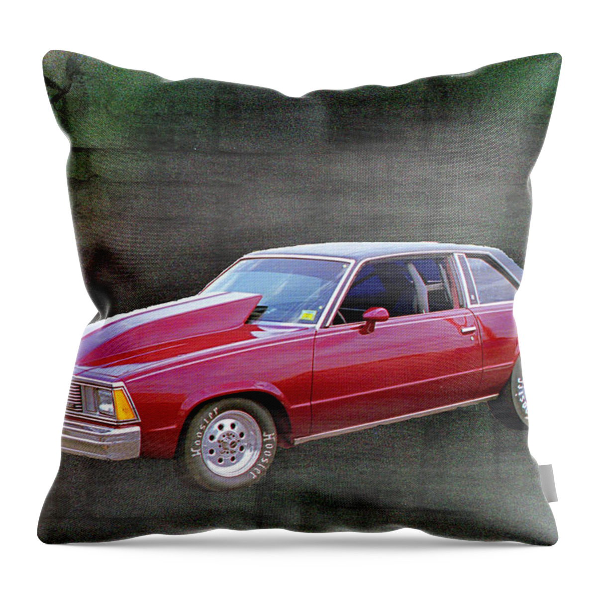 Car Throw Pillow featuring the photograph Dream Car...Digitalized by Rhonda Barrett