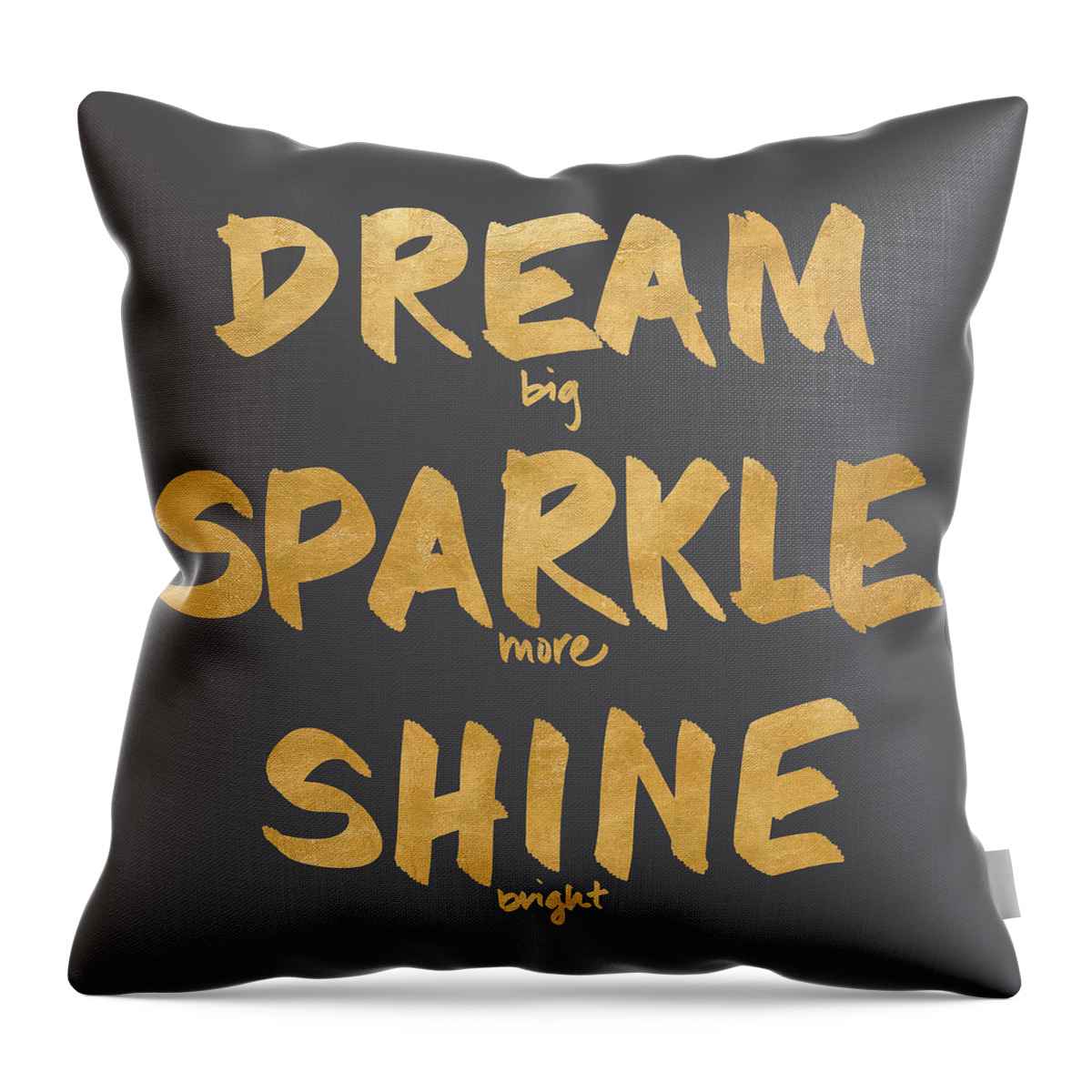 Dream Throw Pillow featuring the digital art Dream, Sparkle, Shine by South Social Studio