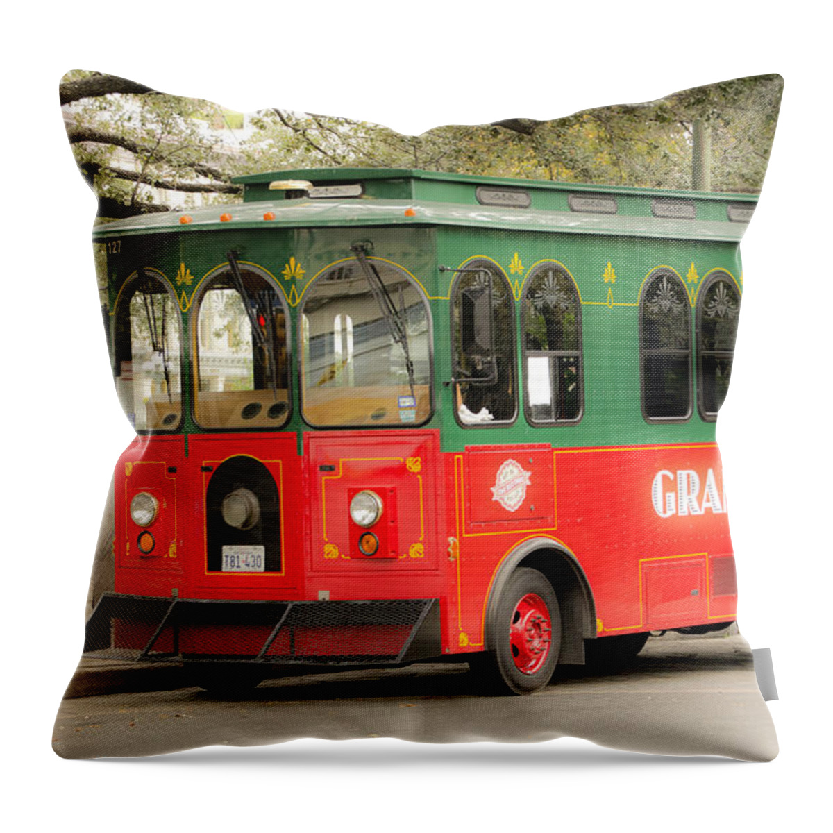 Grand Trolley Throw Pillow featuring the photograph Dreaming young by Elena Perelman