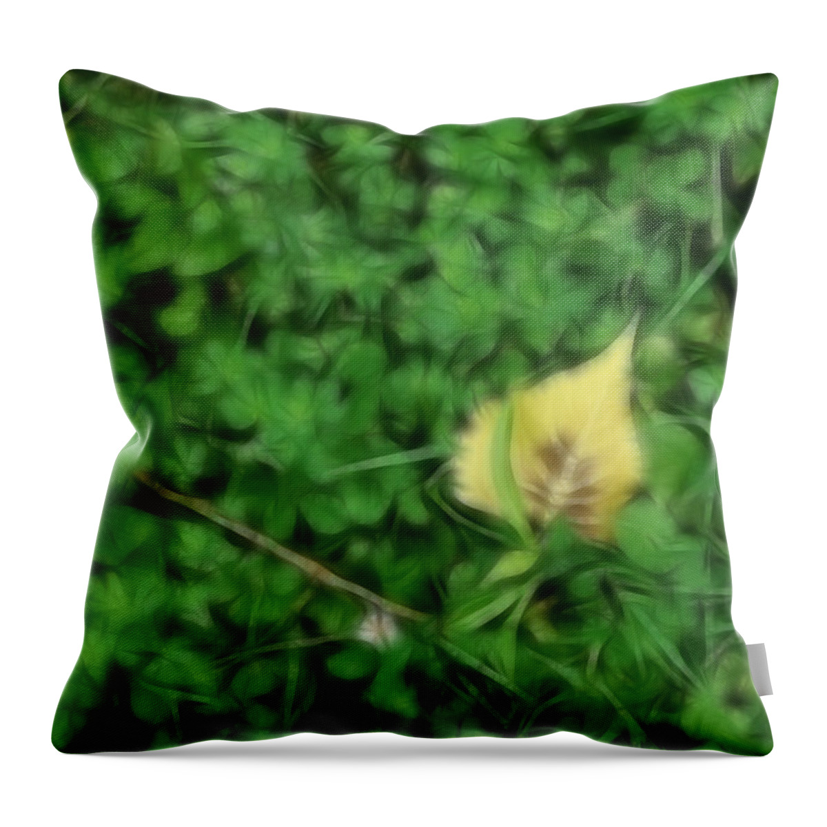 Green Throw Pillow featuring the photograph Dreamy Gardens 4 by Rhonda Barrett