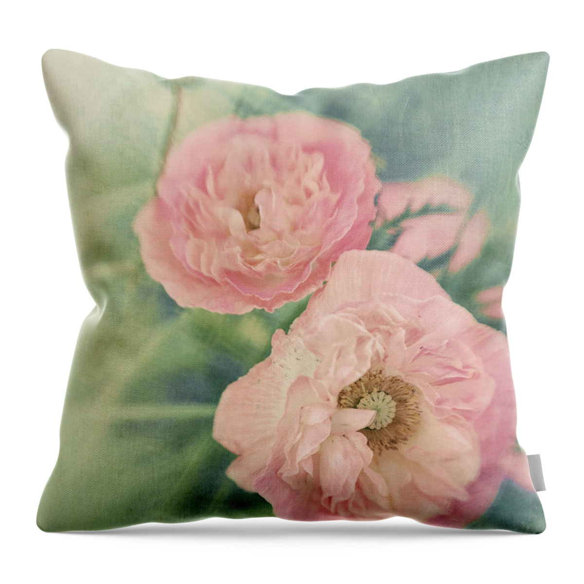 Poppy Throw Pillow featuring the photograph Pastel by Priska Wettstein