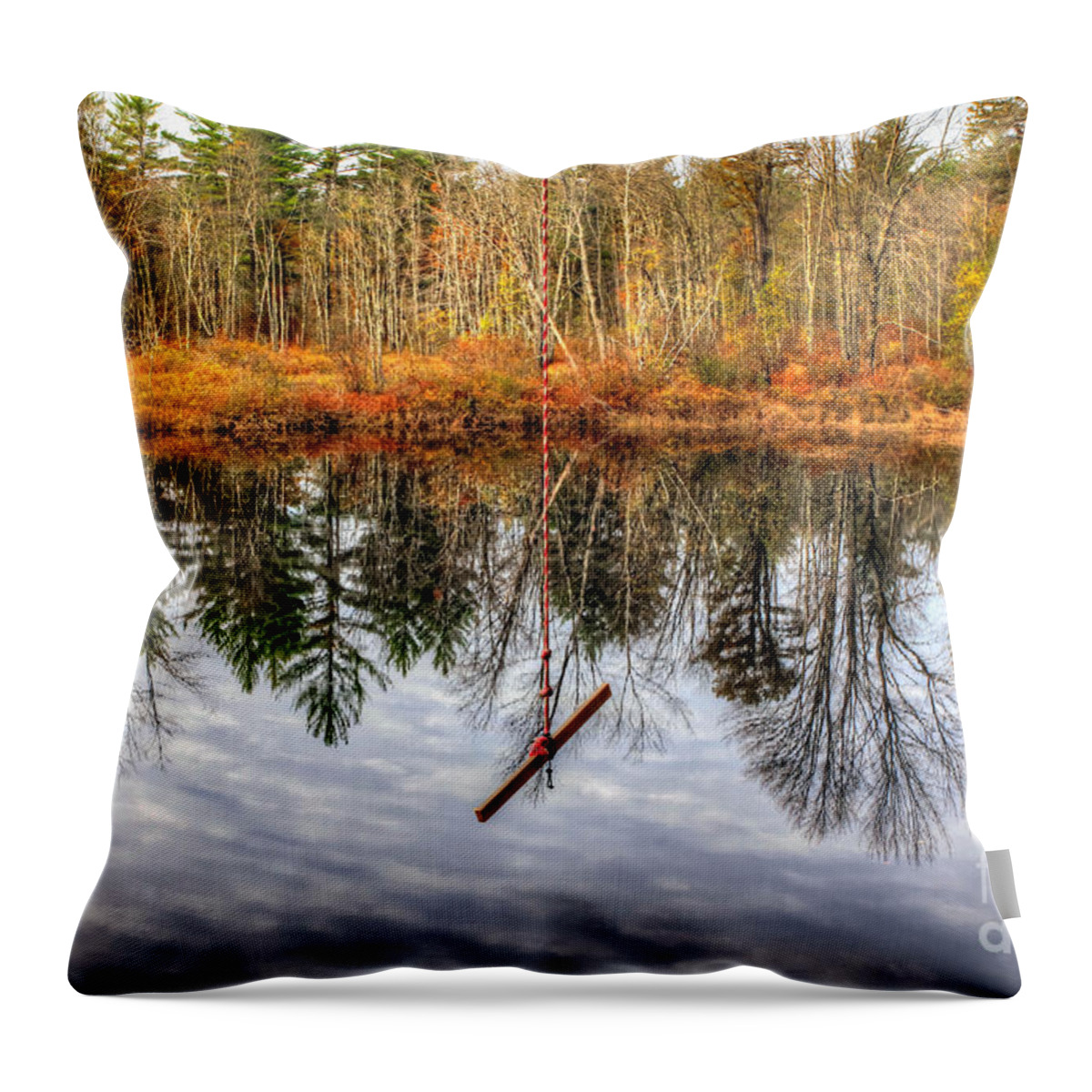 Line Throw Pillow featuring the photograph Drop Line by Brenda Giasson