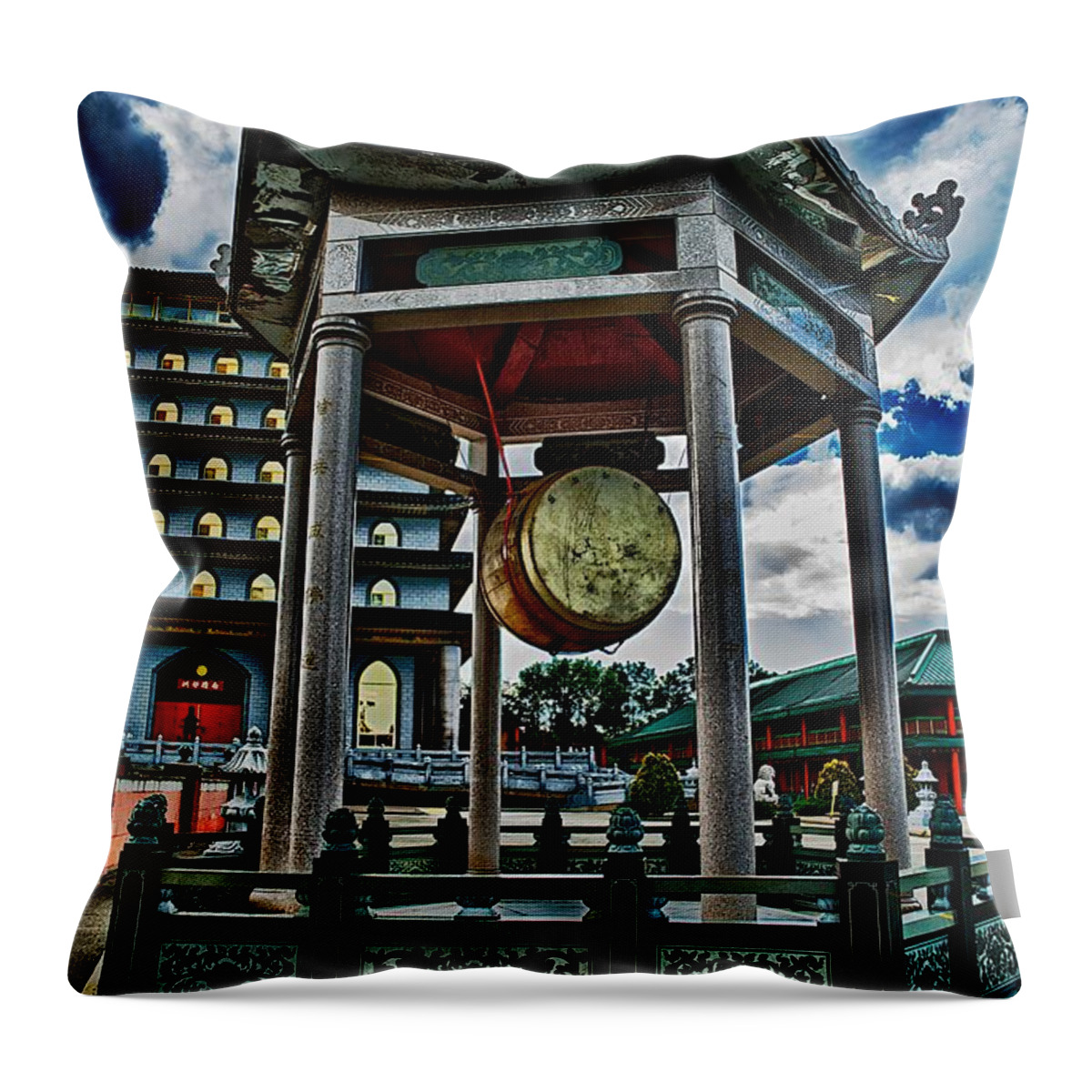 Canada Throw Pillow featuring the photograph Drum by Prince Andre Faubert