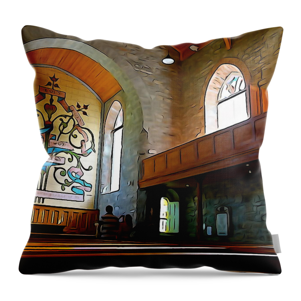 Alter Throw Pillow featuring the photograph Drumcliff Alter by Norma Brock