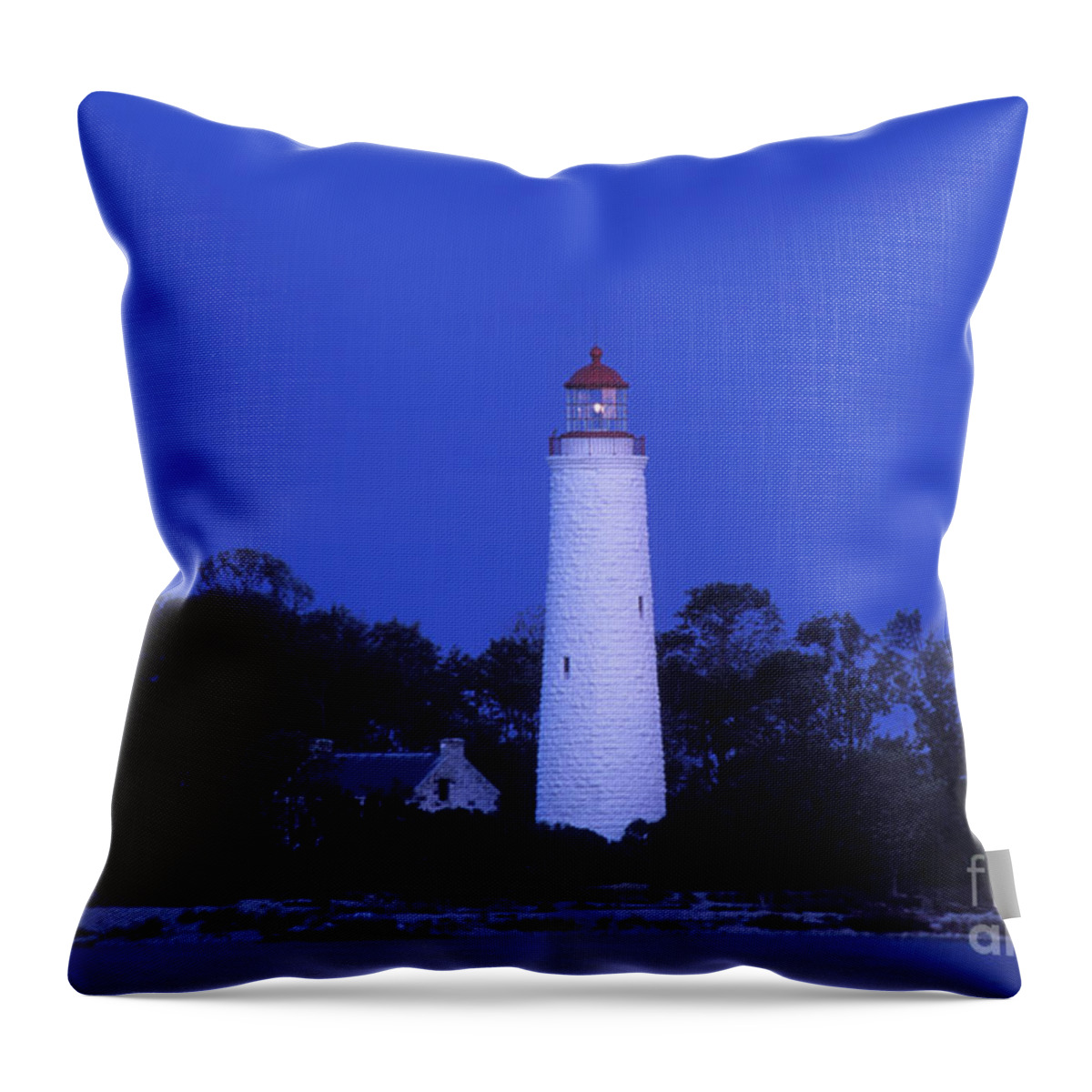Chantry Throw Pillow featuring the photograph Dusk on Chantry Island - FS000820 by Daniel Dempster