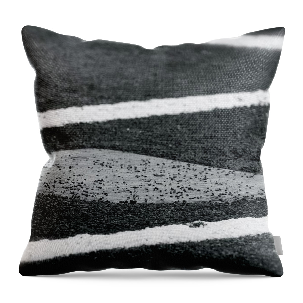 Baseball Throw Pillow featuring the photograph Dust Covered Home by Laddie Halupa