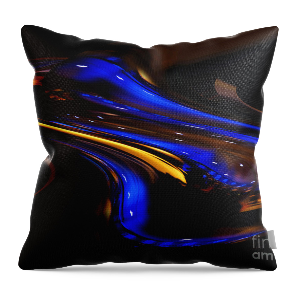 Abstract Art Throw Pillow featuring the photograph E-Motional Afterglow by Cedric Hampton