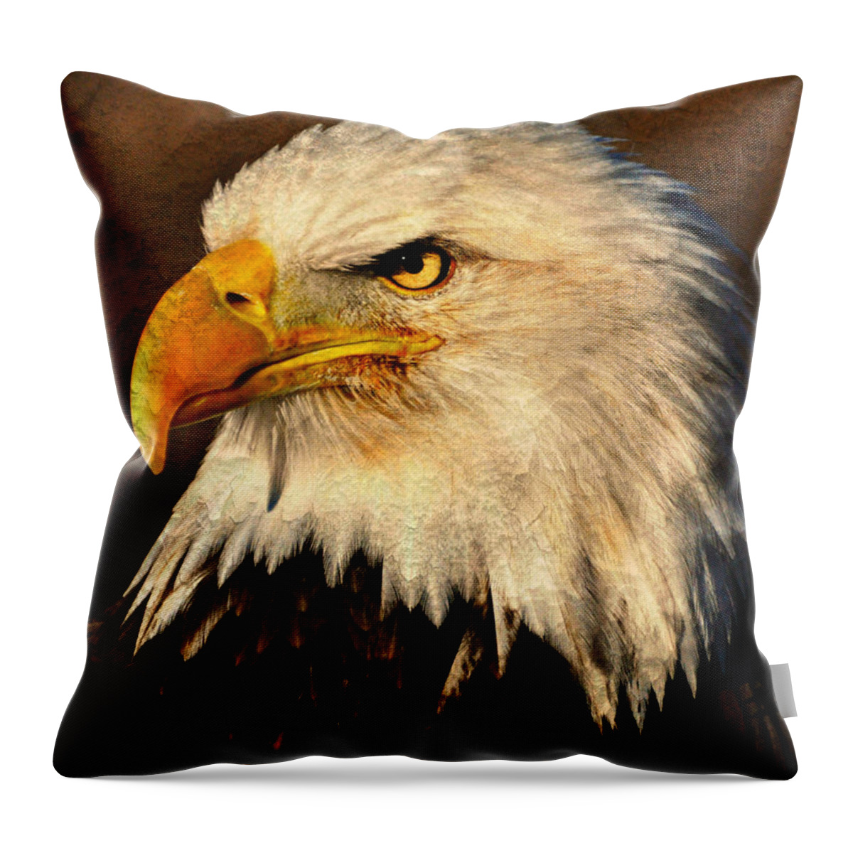 Eagle Throw Pillow featuring the photograph Eagle 51 by Marty Koch
