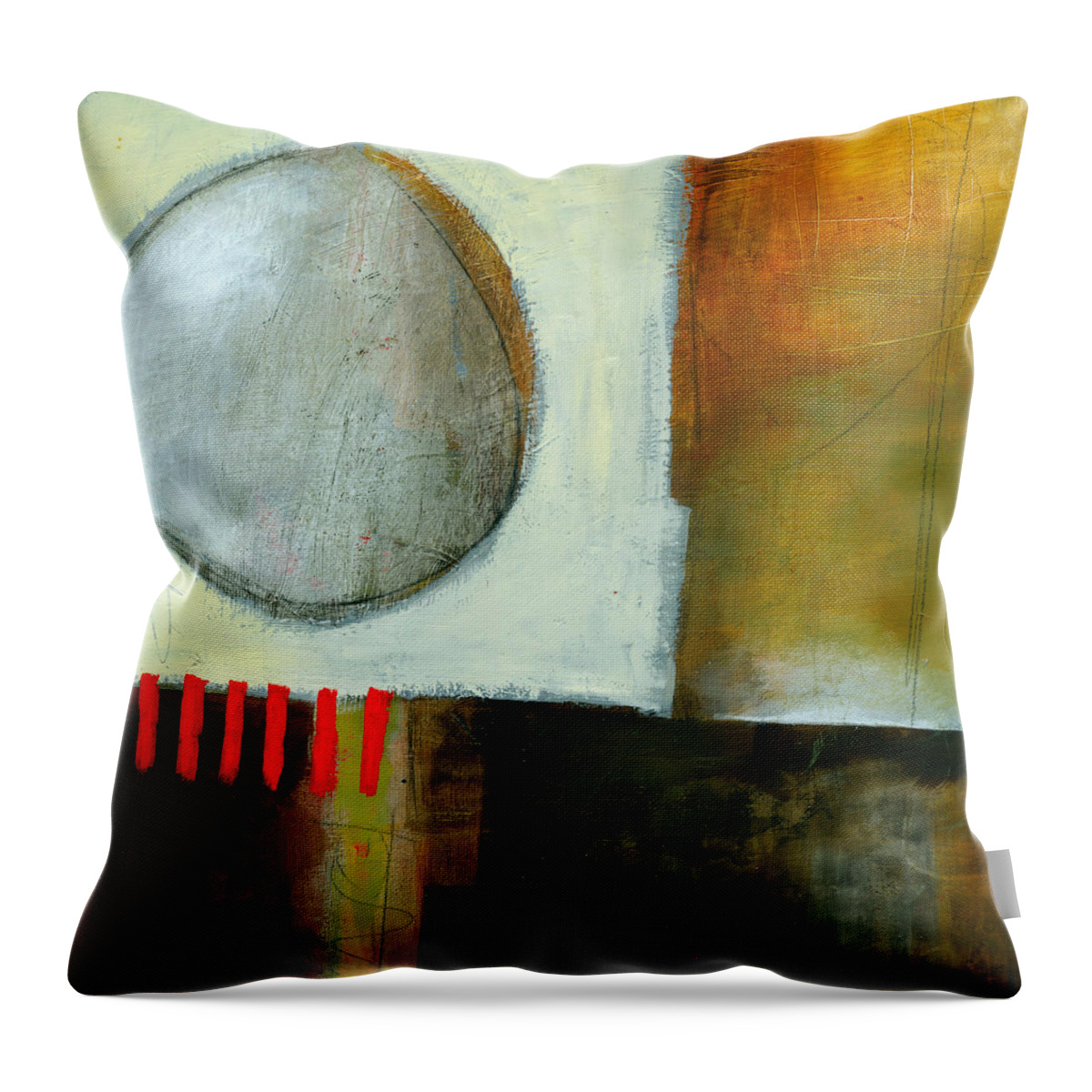 Acrylic Throw Pillow featuring the painting Edge Location #4 by Jane Davies