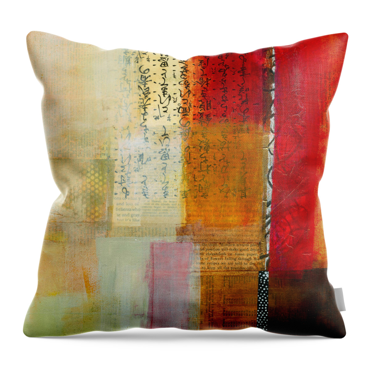 Acrylic Throw Pillow featuring the painting Edge Location 8 by Jane Davies