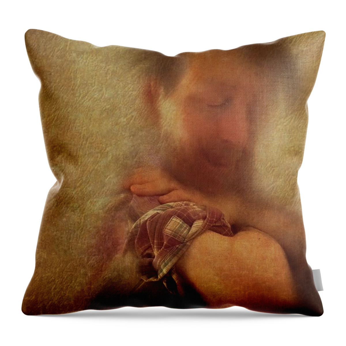 Portrait Throw Pillow featuring the painting Effervescence by Suzy Norris