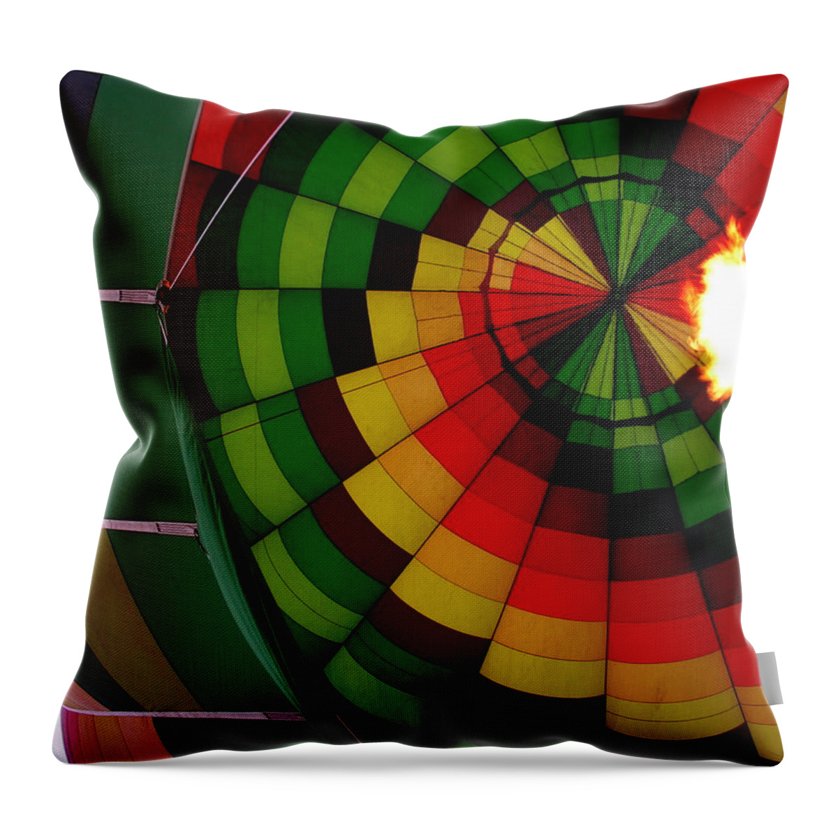 Egypt Throw Pillow featuring the photograph Egypt - Balloon Prep for Valley of the Kings by Jacqueline M Lewis