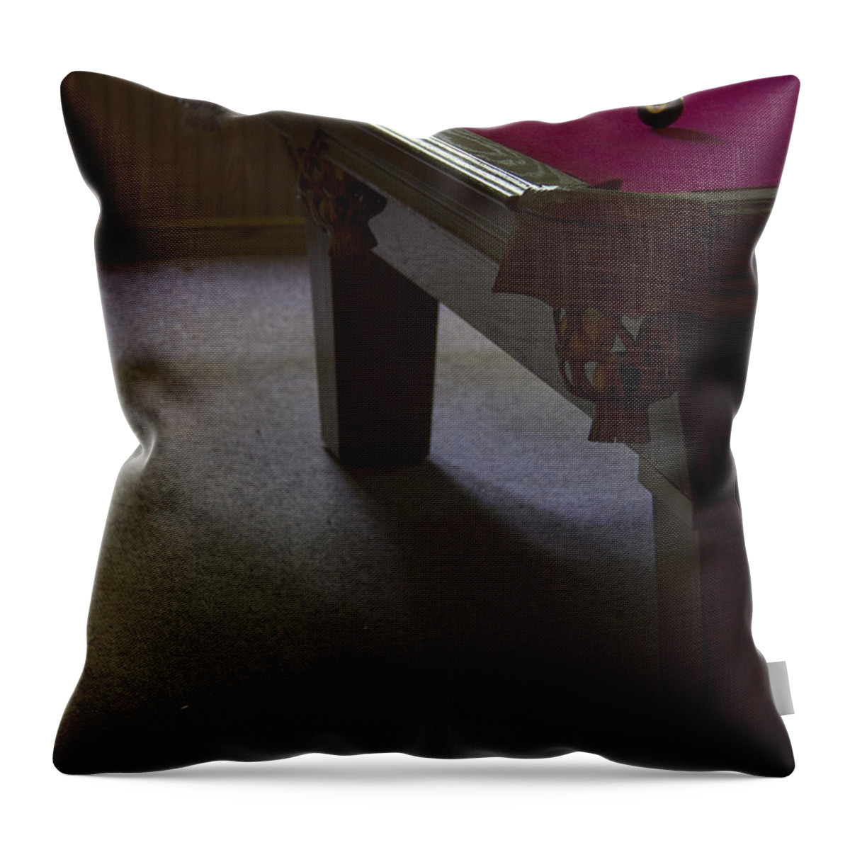 Pool Throw Pillow featuring the photograph Eight Ball by Margie Hurwich