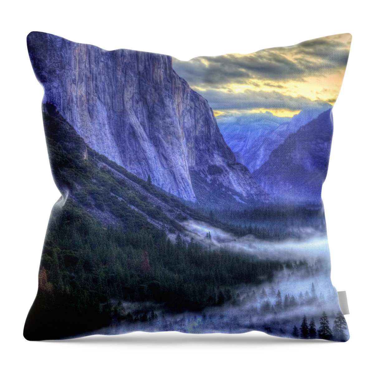 Landscape Throw Pillow featuring the photograph El Capitan by Jonathan Nguyen