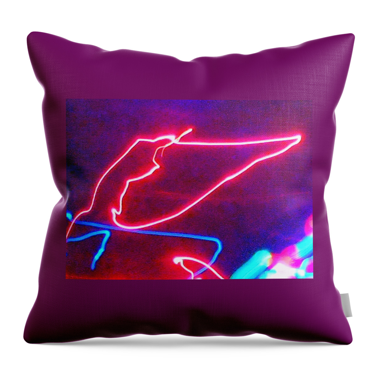 Abstract Throw Pillow featuring the photograph Elantra by James Welch