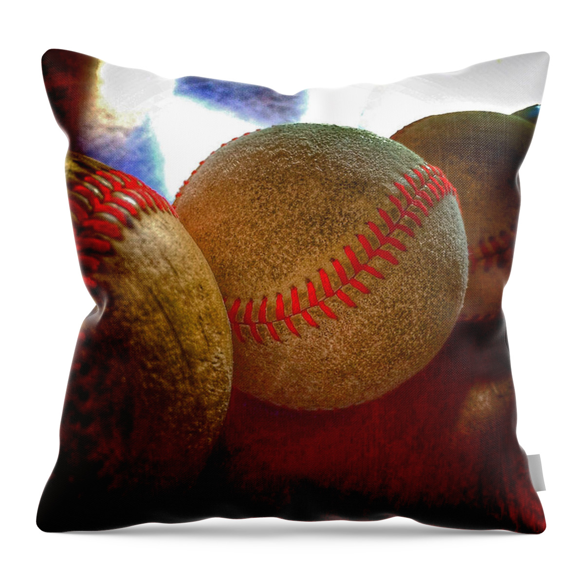 Photo Stream Throw Pillow featuring the photograph Electric Seams by Bill Owen