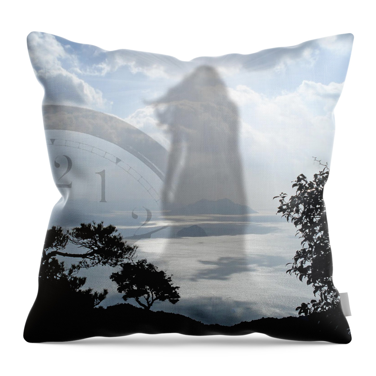 Fine Art Throw Pillow featuring the digital art Eleven Eleven by Torie Tiffany