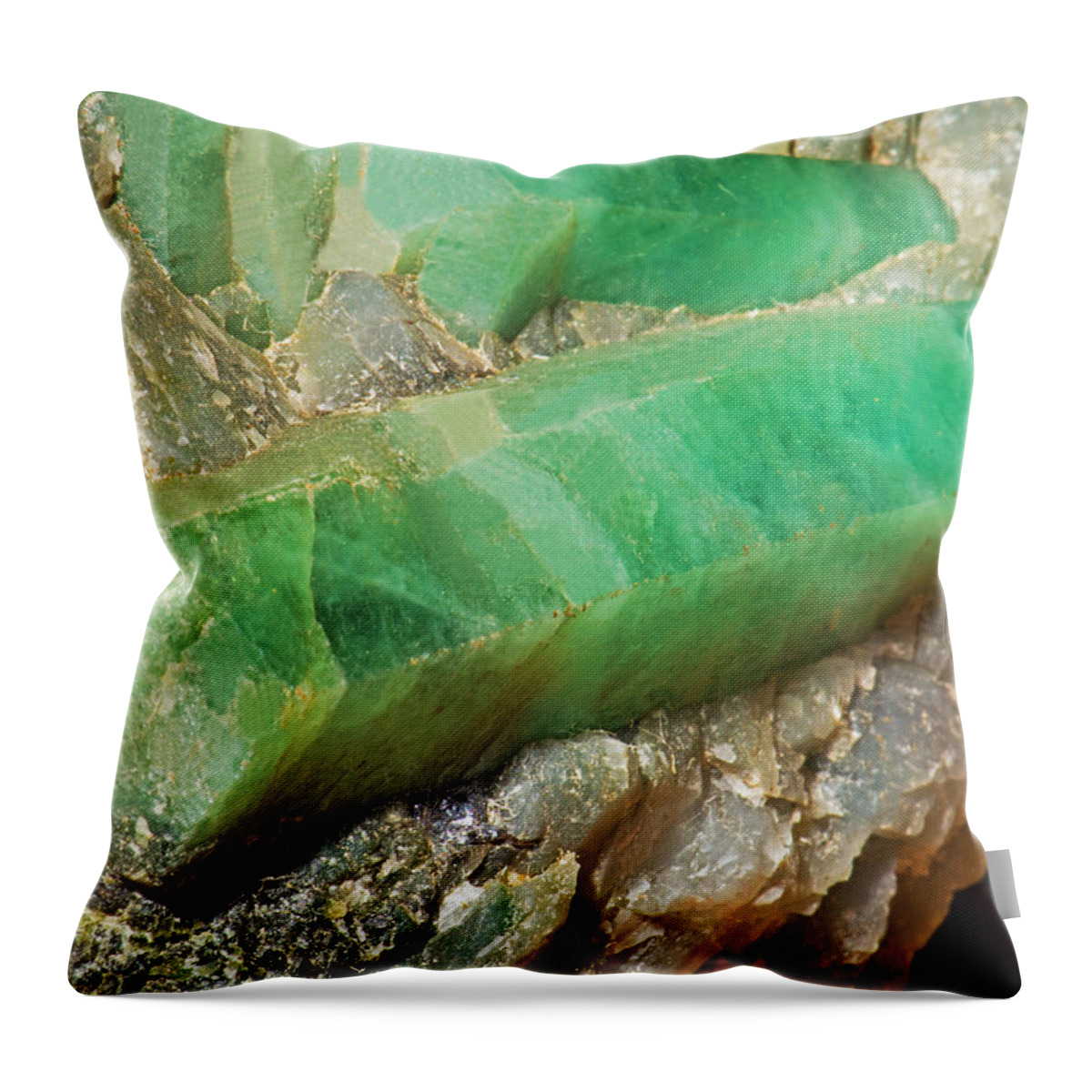 Science Throw Pillow featuring the photograph Emerald by Millard H. Sharp