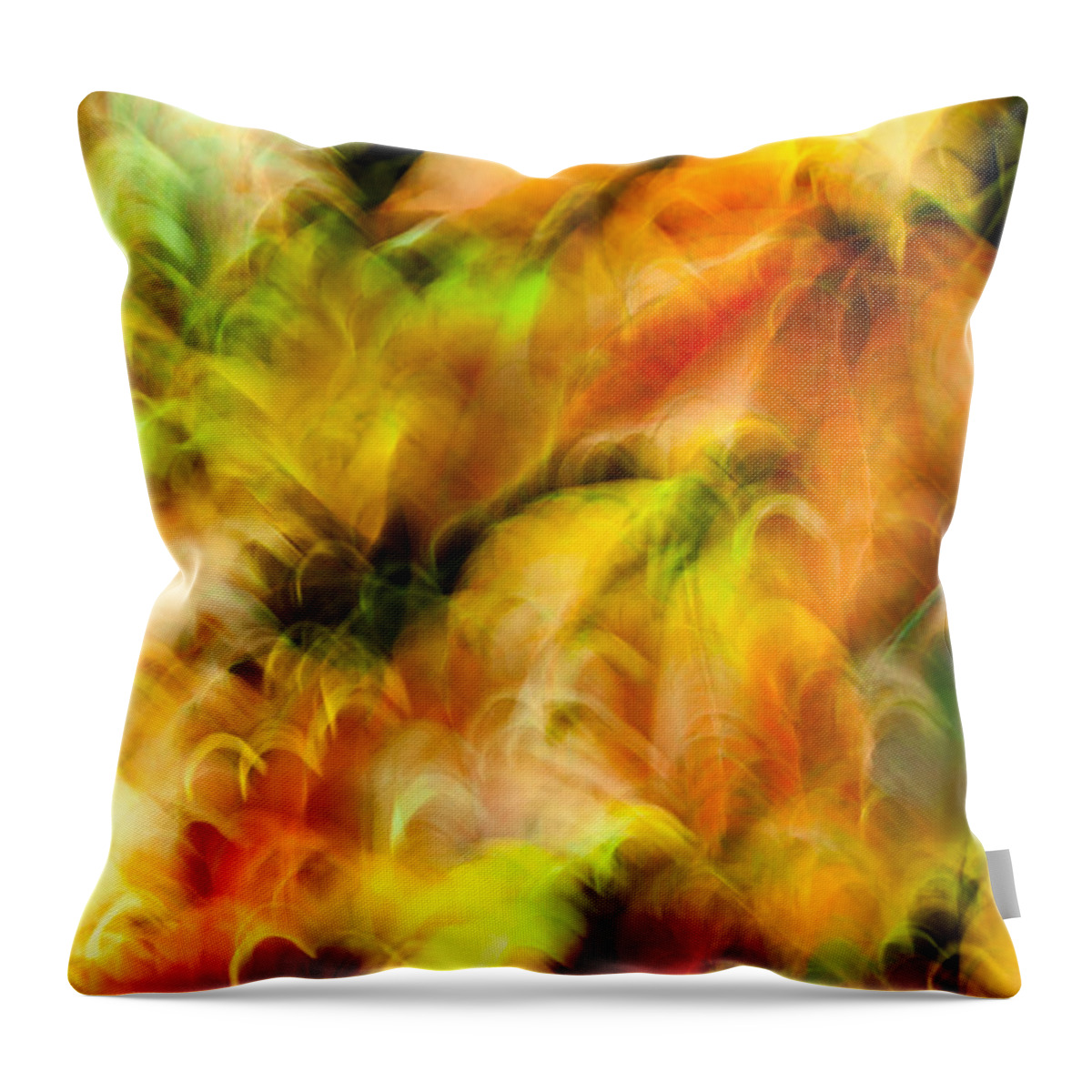 Leaves Throw Pillow featuring the photograph Enchantment No.6 by Daniel Csoka