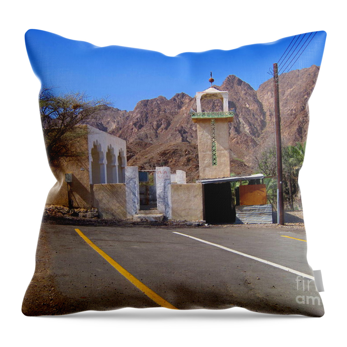 Mountain Throw Pillow featuring the photograph End of Road by Amanda Mohler