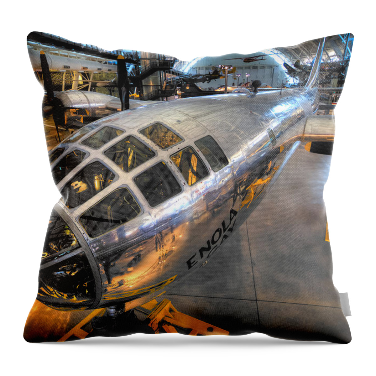  Throw Pillow featuring the photograph Enola Gay by Tim Stanley