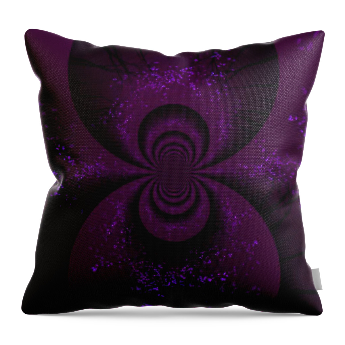 Fractal Throw Pillow featuring the photograph Enter the Fairy Realm by Nick Heap