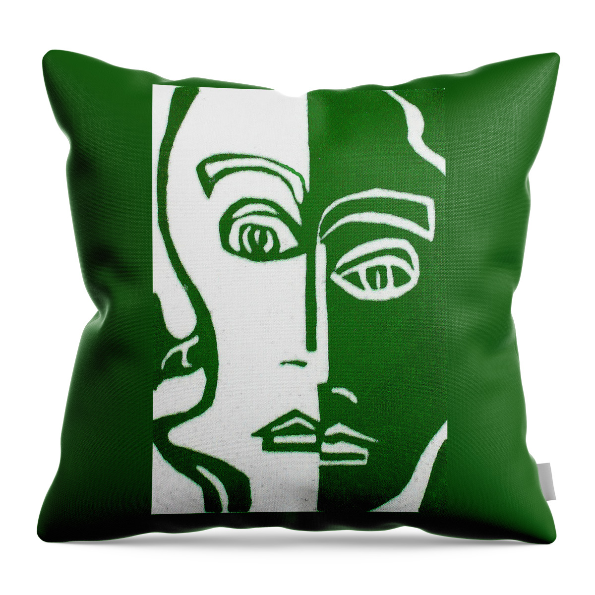 Woman Throw Pillow featuring the painting Envy by Donna Tucker