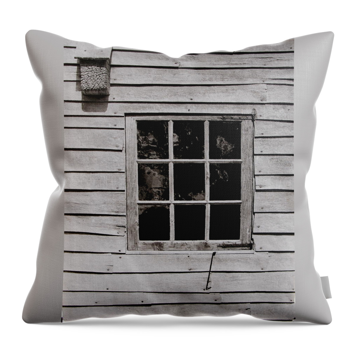 Ephrata Cloisters Throw Pillow featuring the photograph Ephrata Cloisters Window by Jacqueline M Lewis