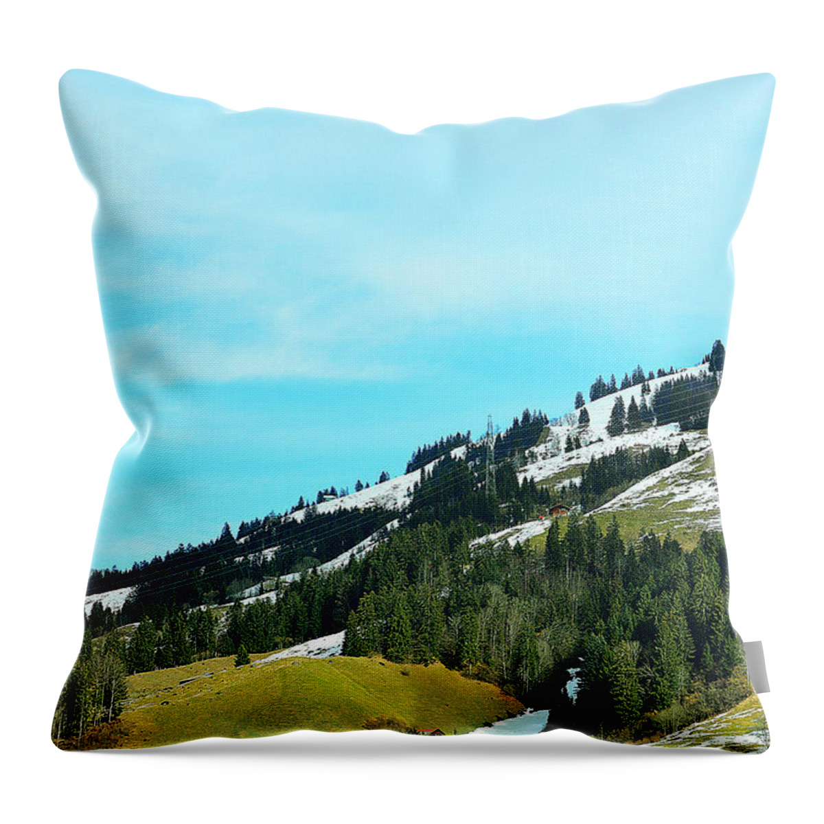 Alps Throw Pillow featuring the photograph Equipoise by Felicia Tica
