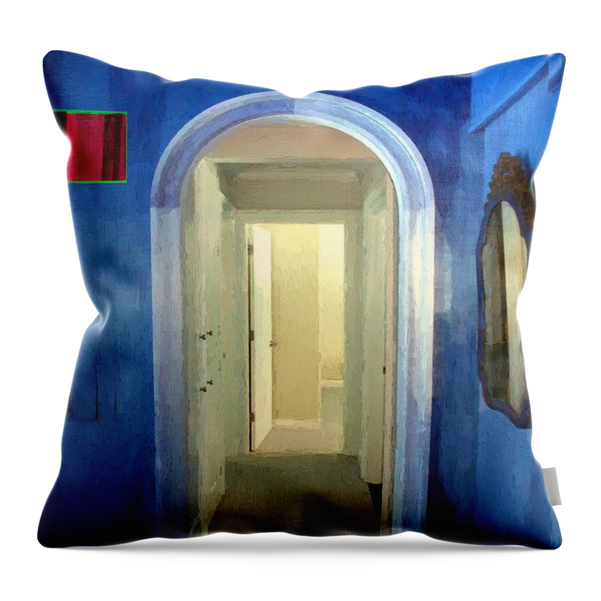 Room Throw Pillow featuring the painting Eternity's Antechamber by RC DeWinter
