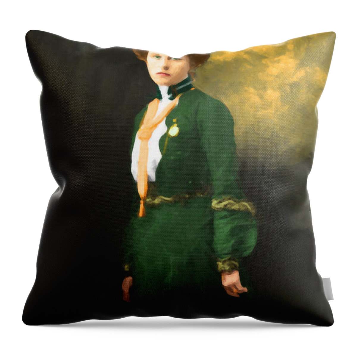 Etta Place Throw Pillow featuring the photograph Etta Place 20130515 by Wingsdomain Art and Photography