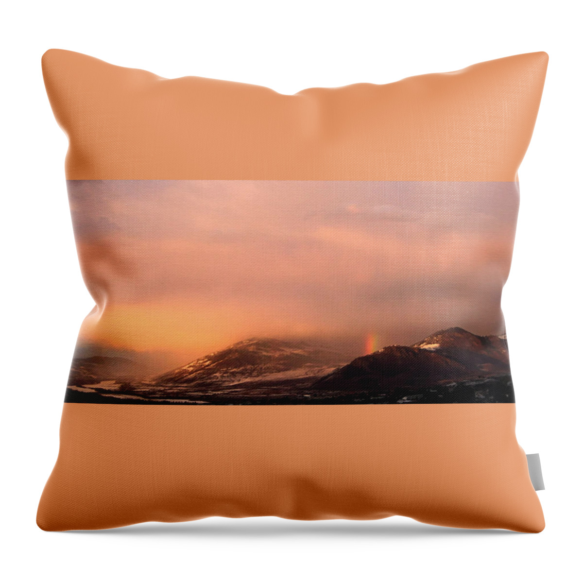 Evening Throw Pillow featuring the photograph Evening Storm by Kathy Bassett