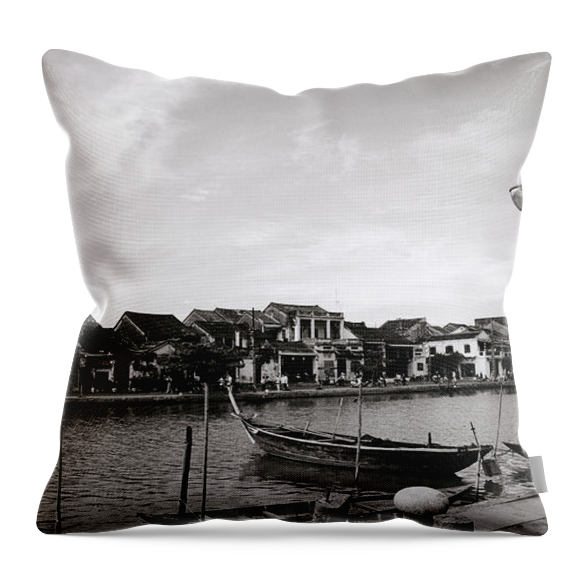 River Throw Pillow featuring the photograph Evocative Hoi An by Shaun Higson